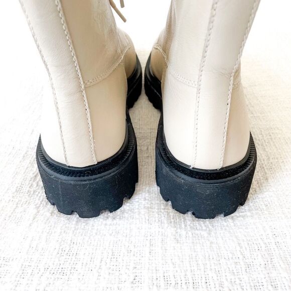 Madewell leather lace-up boots. - Picture 12 of 15